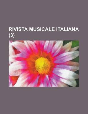 Book cover for Rivista Musicale Italiana (3)