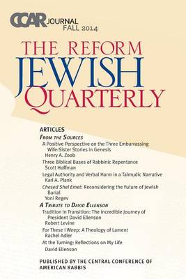 Cover of Ccar Journal - Reform Jewish Quarterly Fall 2014