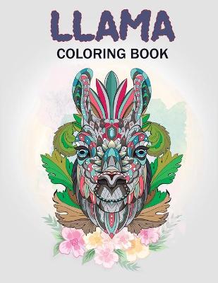 Book cover for Llama Coloring Book