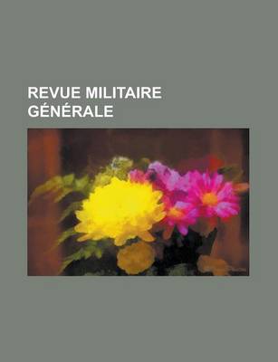 Book cover for Revue Militaire Generale