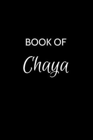 Cover of Book of Chaya