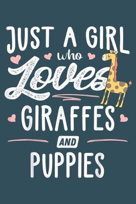 Book cover for Just a girl who loves giraffe and Christmas