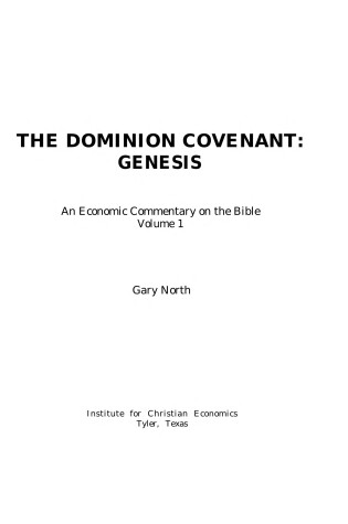 Cover of Dominion Covenant Genesis