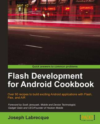 Book cover for Flash Development for Android Cookbook