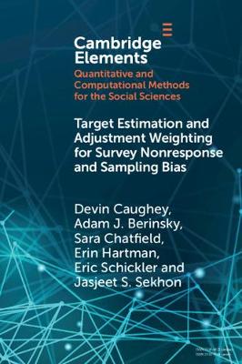 Book cover for Target Estimation and Adjustment Weighting for Survey Nonresponse and Sampling Bias