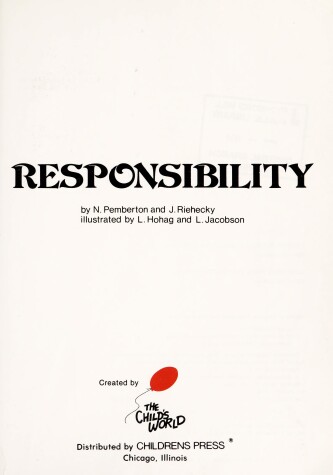 Book cover for Responsibility