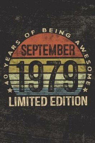 Cover of September 1979 Limited Edition 40 Years of Being Awesome