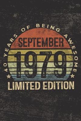 Book cover for September 1979 Limited Edition 40 Years of Being Awesome