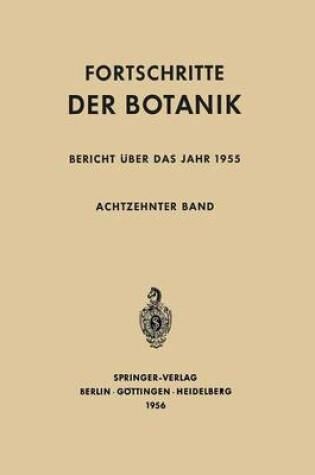 Cover of Bericht UEber Das Jahr 1955