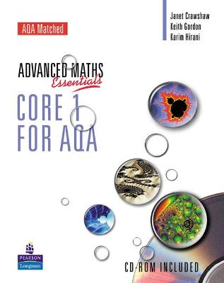 Book cover for A Level Maths Essentials Core 1 for AQA Book and CD-ROM