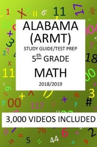 Cover of 5th Grade ALABAMA ARMT, 2019 MATH, Test Prep