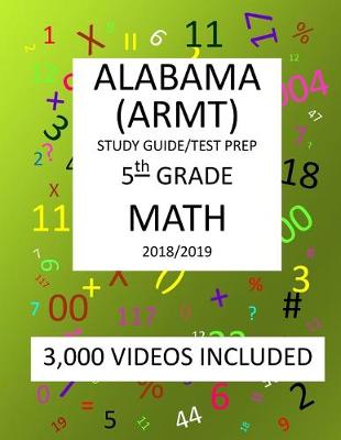 Book cover for 5th Grade ALABAMA ARMT, 2019 MATH, Test Prep