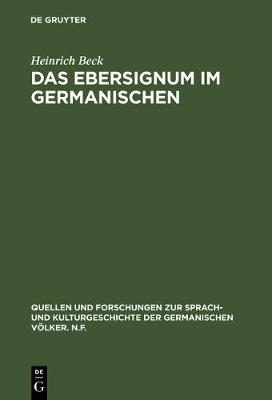 Cover of Das Ebersignum im Germanischen