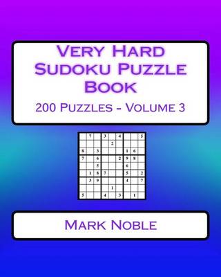 Book cover for Very Hard Sudoku Puzzle Book Volume 3