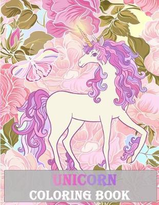 Book cover for Unicorn Coloring Book