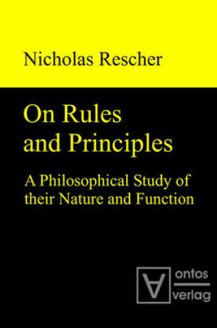 Cover of On Rules and Principles