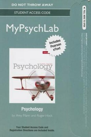 Cover of NEW MyPsychLab with Pearson eText -- Standalone Access Card -- for Psychology