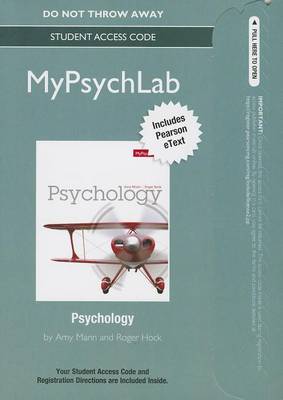 Book cover for NEW MyPsychLab with Pearson eText -- Standalone Access Card -- for Psychology