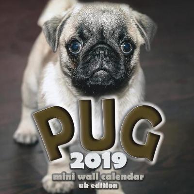 Book cover for The Pug 2019 Mini Wall Calendar (UK Edition)