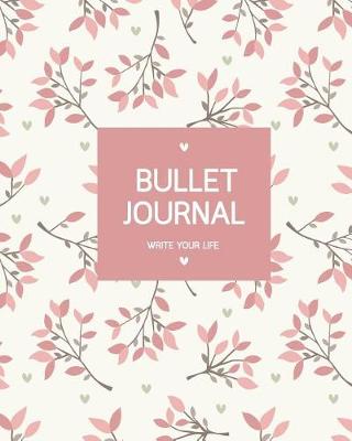 Book cover for Bullet Journal Dot Grid, Daily Dated Notebook Diary, Sweet Pink Pretty Japanese Blossom Cover