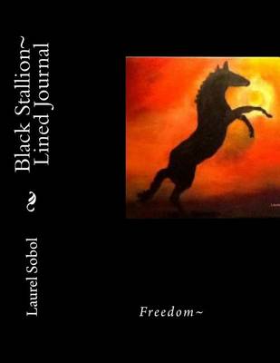 Book cover for Black stallion Lined Journal