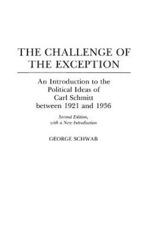 Cover of The Challenge of the Exception