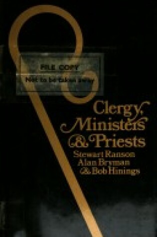 Cover of Clergy, Ministers and Priests