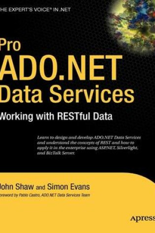 Cover of Pro ADO.NET Data Services