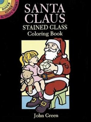 Book cover for Santa Claus Stained Glass Coloring Book