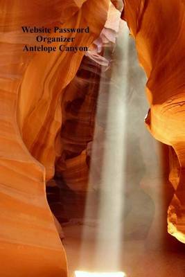 Book cover for Website Password Organizer Antelope Canyon