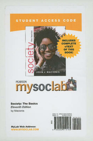 Cover of MyLab Sociology  with Pearson eText -- Standalone Access Card -- for Society