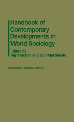 Book cover for Handbook of Contemporary Developments in World Sociology