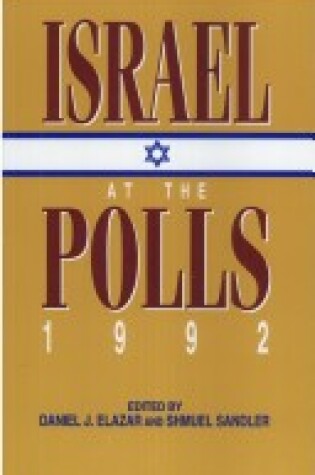 Cover of Israel at the Polls, 1992