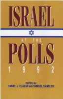 Book cover for Israel at the Polls, 1992