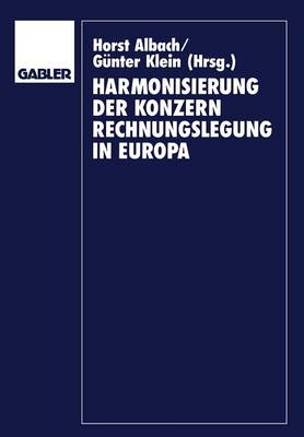 Book cover for Harmonisierung der Konzernrechnungslegung in Europa