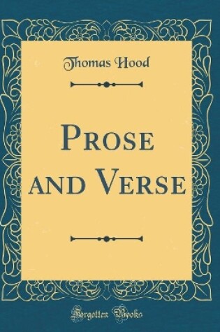 Cover of Prose and Verse (Classic Reprint)