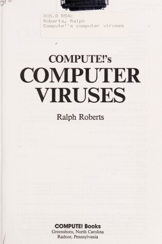 Cover of Computer Viruses