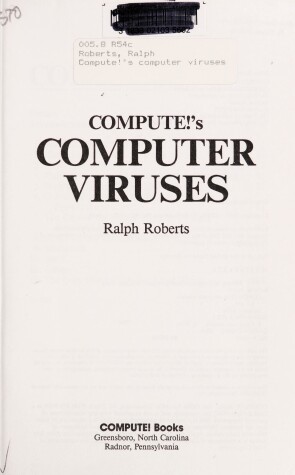 Book cover for Computer Viruses