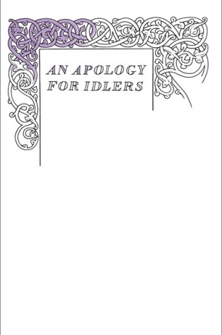 Cover of An Apology for Idlers