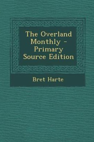 Cover of The Overland Monthly