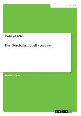 Book cover for Das Geschaftsmodell von eBay