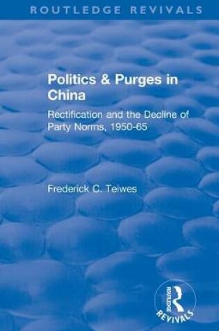 Cover of Revival: Politics and Purges in China (1980)