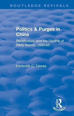 Book cover for Revival: Politics and Purges in China (1980)