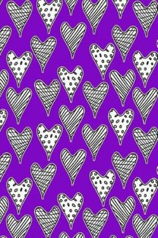 Cover of Bullet Journal Notebook Abstract Hearts Pattern 5