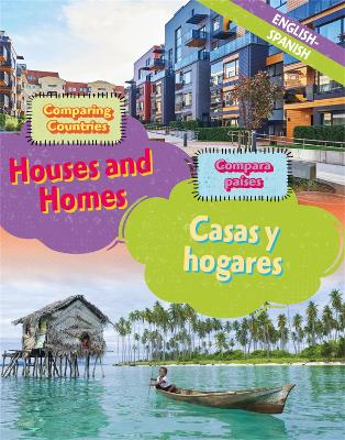 Book cover for Dual Language Learners: Comparing Countries: Houses and Homes (English/Spanish)