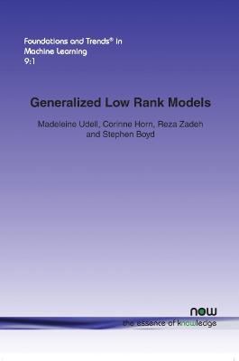 Book cover for Generalized Low Rank Models