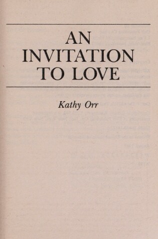 Cover of An Invitation to Love