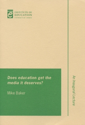 Book cover for Does education get the media it deserves?
