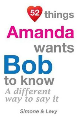 Cover of 52 Things Amanda Wants Bob To Know