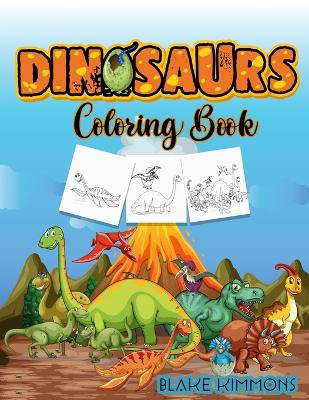 Book cover for Dinosaurs Coloring Book